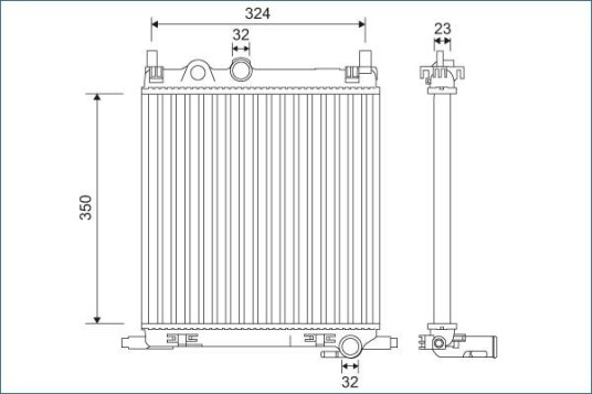 Radiator VALEO 701128