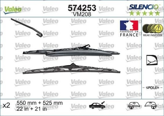 Viskerblad VALEO 574253 Viskerblad VALEO 574253