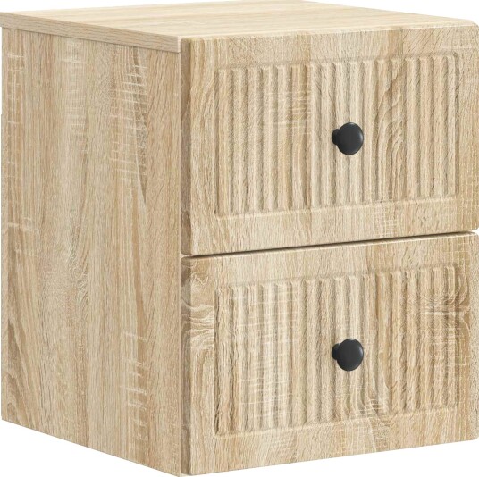 Vegghengt Nattbord Sonoma eik 33 x 34,5 x 40 cm Konstruert tre