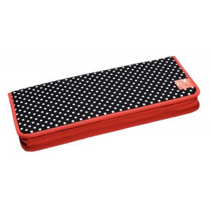 Prym Penalhus til strikkepinner Polka Dots Sort / Svart 20x43 cm