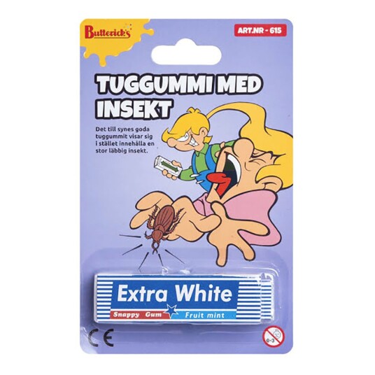 Buttericks Leco AB Tyggegummi med Insekt Skøyerartikkel