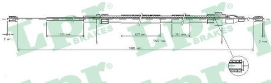 Bremsewire LPR C0936B