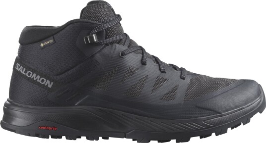 Salomon Mens Outrise Mid GORE-TEX Black/Black/Phantom 46"