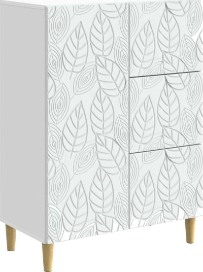 Serviesskap Hvit 66 x 34,5 x 90 cm Konstruert tre