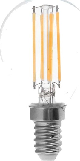 V Tac E14 6W LED kronepære P45 filament klart glass 600lm Kulør : Kald V Tac E14 6W LED kronepære P45 filament klart glass 600lm Kulør : Kald
