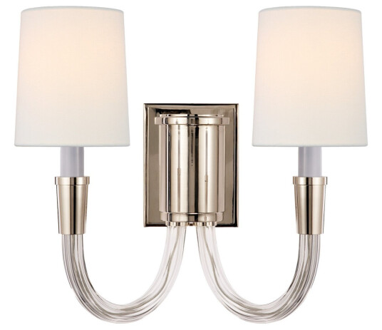Vivian vägglampa dubbel nickel Vivian vägglampa dubbel nickel