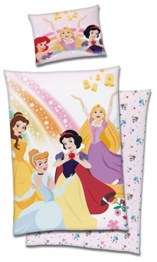Licens Princess junior sengetøy 100x140 cm Disney princess sengesett 2 i 1 design 100% bomull Licens Princess junior sengetøy 100x140 cm Disney princess sengesett 2 i 1 design 100% bomull