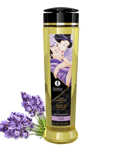 Shunga massasjeolje lavendel