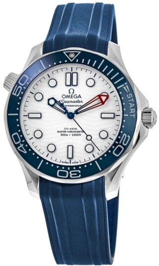 Omega Herreklokke 210.32.42.20.04.002 Seamaster Diver 300M Hvit/Gummi