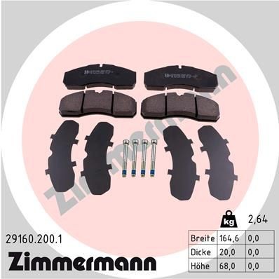 Bremseklosser ZIMMERMANN 29160.200.1