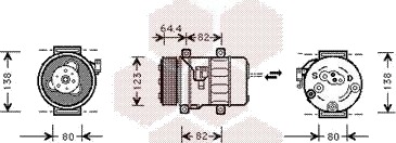 AC-kompressor VAN WEZEL 5900K113