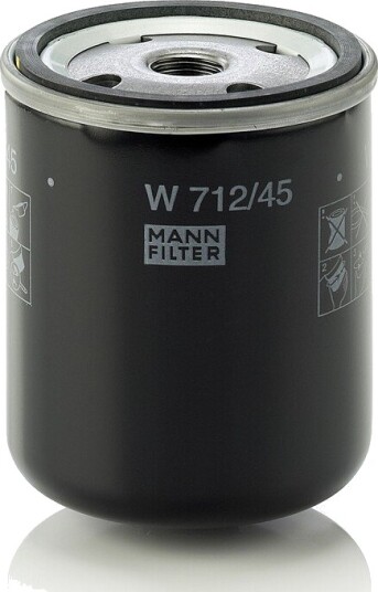 Hydraulikkfilter, automatikk MANN-FILTER W 712/45 Hydraulikkfilter, automatikk MANN-FILTER W 712/45