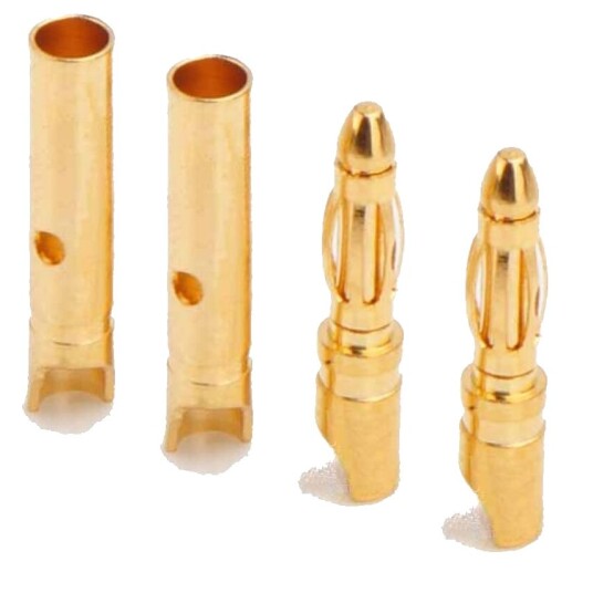 Amass 2.0mm Gullkontakter - 2par