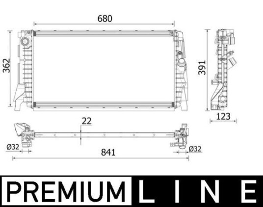 Radiator MAHLE ORIGINAL CR 2279 000P