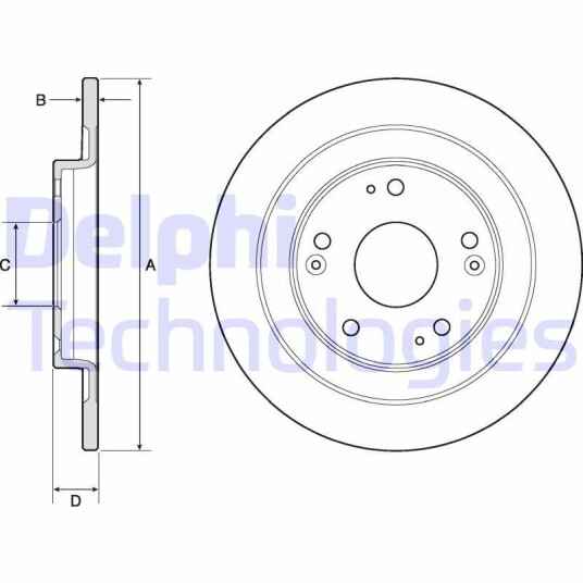 Bremseskive DELPHI BG4773C Bremseskive DELPHI BG4773C