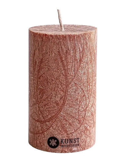 Kunstindustrien Upcycled Olive Wax Pillar Candle - Beige - 6X10CM