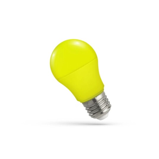 Spectrum 4,9W Gul LED pære   Matt E27 A50 230V