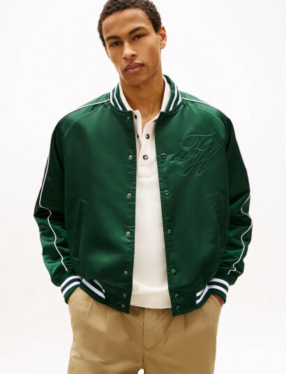 Tommy Hilfiger Nylon Varsity   Green   L