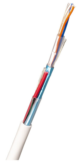 Nexans FLAQQBR Alarmkabel 8 mm ytterdiameter hvit 100 m rull Stikkontakter & kabler