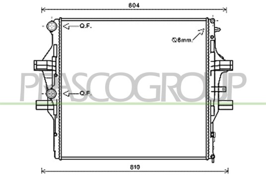 PRASCO FT929R001 Radiator motorkjøling
