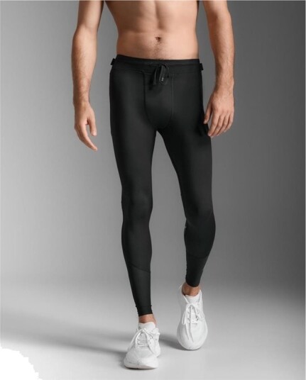 2XU Aero Mesh Compression Tights Black/Silver Reflective