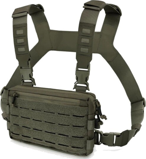 Taktisk vest-/brystveske i Oxford-stoff – MOLLE overlevelsesveske for jakt – Gress Taktisk vest-/brystveske i Oxford-stoff – MOLLE overlevelsesveske for jakt – Gress