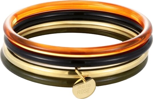 Bud To Rose Cruise 4 Pack Bracelets Mix/Gold   Gold   ONE SIZE