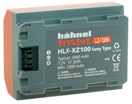 Hähnel Extreme Batteri til Sony Kameraer (HLX-XZ100/NP-FZ100) - Oppladbart - 2400mAh Hähnel Extreme Batteri til Sony Kameraer (HLX-XZ100/NP-FZ100) - Oppladbart - 2400mAh