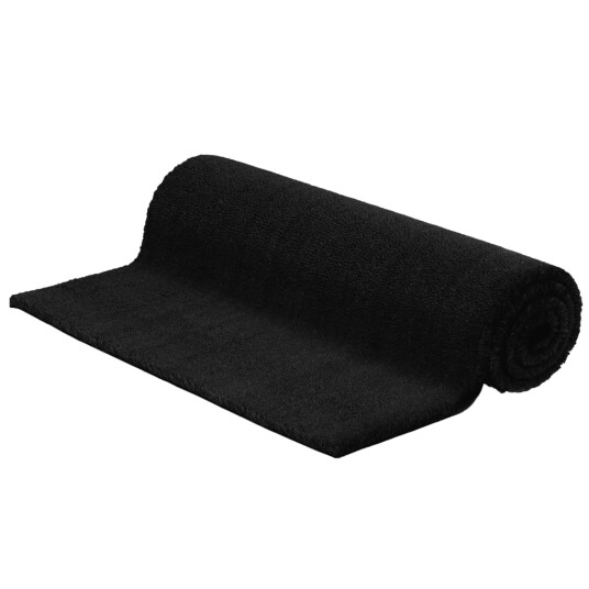 Dørmatte svart 100x200 cm tuftet kokosfiber 8721012225077