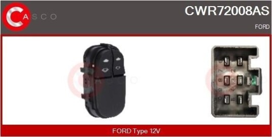 Bryter, vindusheis CASCO CWR72008AS Bryter, vindusheis CASCO CWR72008AS