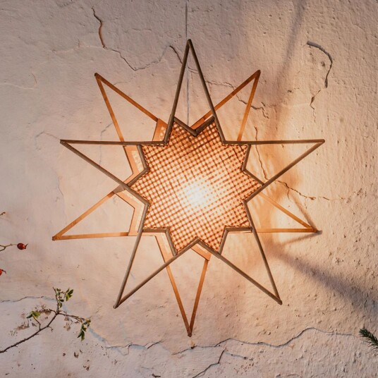 Globen Lighting Karin adventsstjerne 70 cm - Natur 1660795-02-0 1660796-01-0