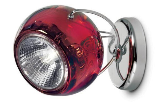 Fabbian Beluga Vegg- & Taklampe Rød Fabbian Beluga Vegg- & Taklampe Rød