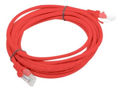 Lanberg Koblingskabel Rj-45 Hann Til Rj-45 Hann 3 M Utp Cat 5E Flertrådet Uten Hindringer Formstøpt Rød Ral 3017