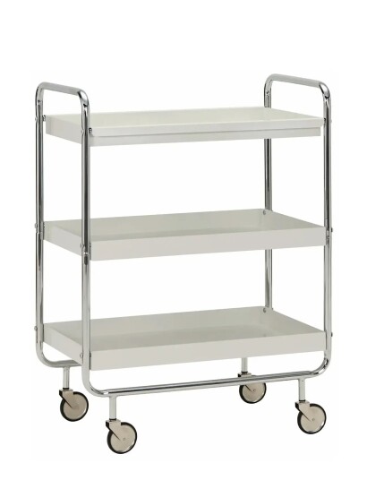 house doctor Trolley, Hdroll, Large, Off-White, Chrome - White - ONE SIZE house doctor Trolley, Hdroll, Large, Off-White, Chrome - White - ONE SIZE