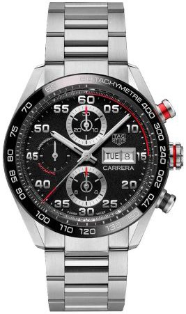 TAG Heuer Herreklokke CBN2A1AA.BA0643 Carrera Sort/Stål Ø44 mm