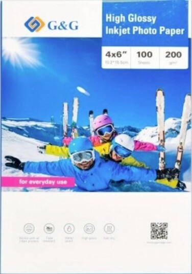 G&G fotopapir 4x6 200 g/m² 100 stk