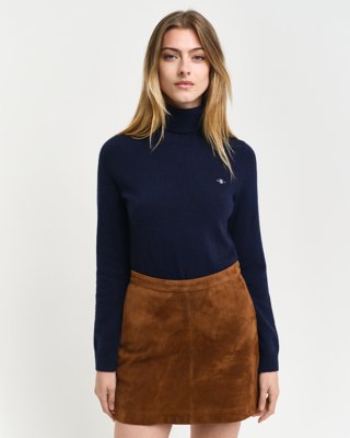 Ekstra fin lammeull-turtleneck-genser EVENING BLUE XS Ekstra fin lammeull-turtleneck-genser EVENING BLUE XS