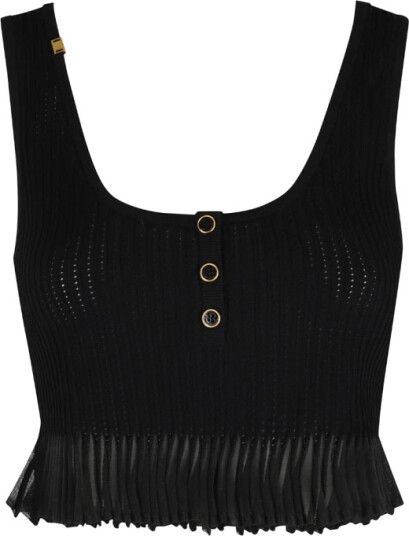 Elisabetta Franchi Dame Topper Svart XL,