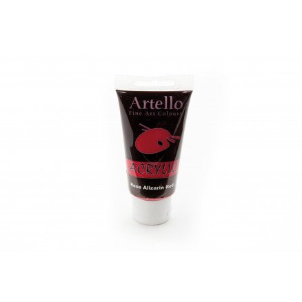 Artello Akrylmaling Kunstnerfarge Mørkerød 75ml