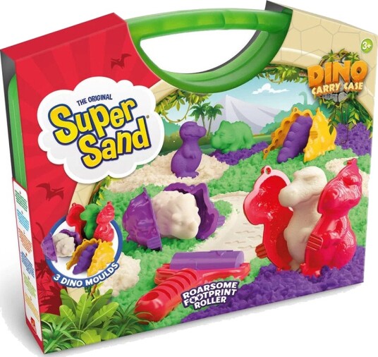 Goliath Super Sand Modell-Sand Lekesett 3+ År Dinosaur Bærekoffert Goliath Super Sand Modell-Sand Lekesett 3+ År Dinosaur Bærekoffert