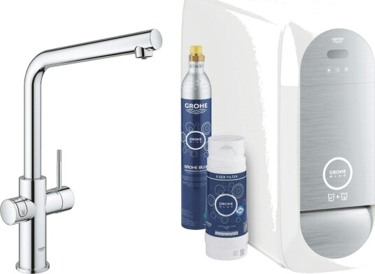 Grohe Blue Home kichen mixer L spout chrome