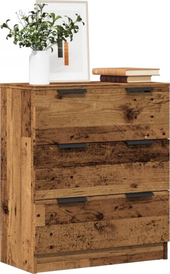 Skjenk gammelt tre 60x30x70 cm konstruert tre 8721158441737