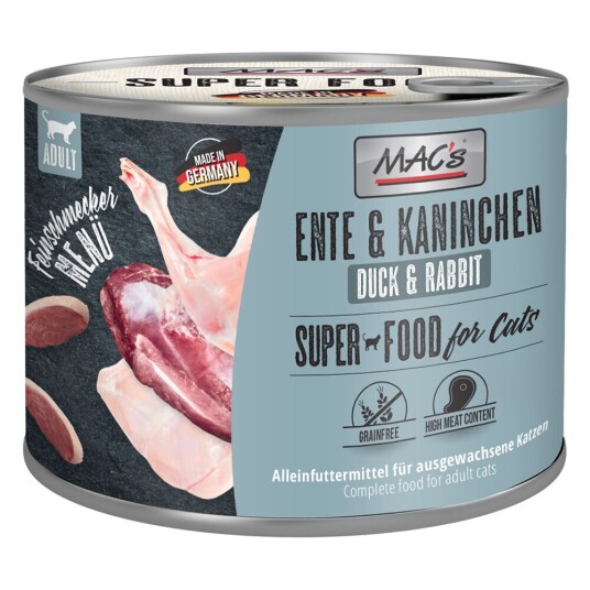 Mac'S Mac´S Cat Feinschmecker 6 X 100 G And Og Kanin