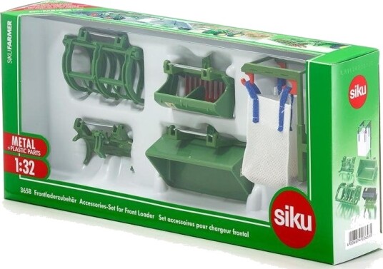 SIKU 3658 Tilbehør for Leketraktor Frontlaster 1:32 - 5 Delt Sett SIKU 3658 Tilbehør for Leketraktor Frontlaster 1:32 - 5 Delt Sett