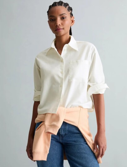 Marc O"Polo Woven Blouses Longsleeve   White   XXL