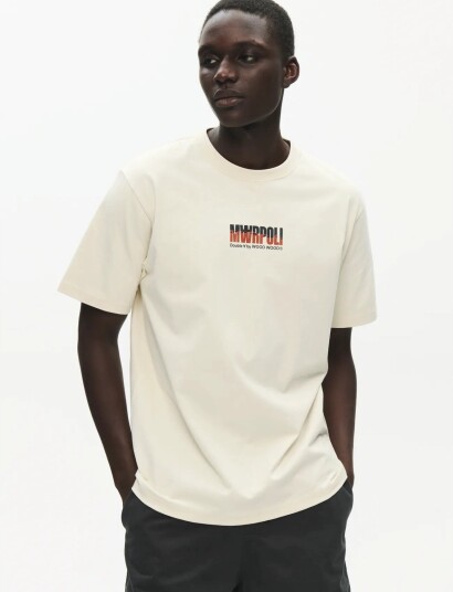 WOOD WOOD Wwace Marpoli Tee 25419 Cream XS