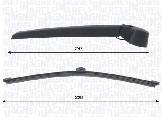 Viskerarmsett vindusspyling MAGNETI MARELLI 000723180468 Viskerarmsett vindusspyling MAGNETI MARELLI 000723180468