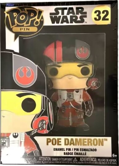 Funko Pin Badge Star Wars Poe Dameron Funko Pin Badge Star Wars Poe Dameron