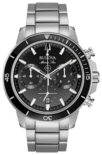 Bulova Herreklokke 96B272 Sort/Stål Ø45 mm