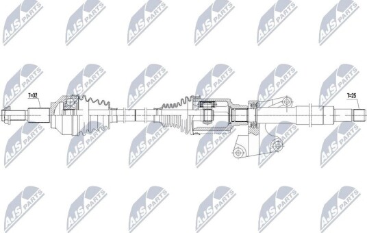 Drivaksel NTY NPW-CH-179